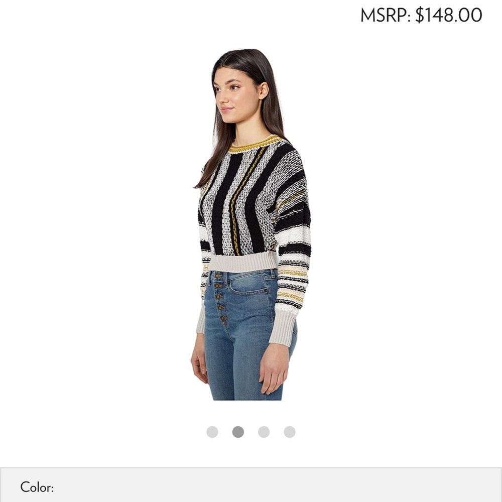 🌺 Free People; BNWT Porto Combo Sweater Sz. S & M - Picture 2 of 16